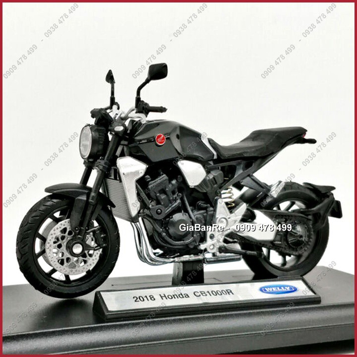 Xe Mô Hình Honda CB1000R - Tỉ Lệ 1:18 - Đen - Welly - 8811