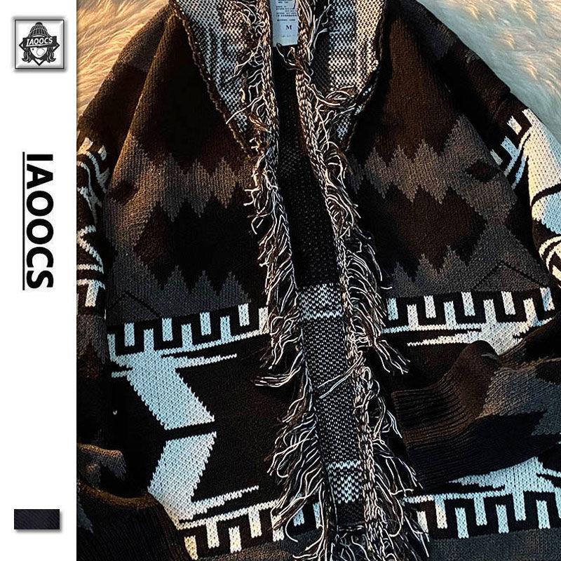 Áo Khoác Len Dáng Rộng Phong Cách Hip hop Đường Phố Retro Mới Cho Nam Và Nữ