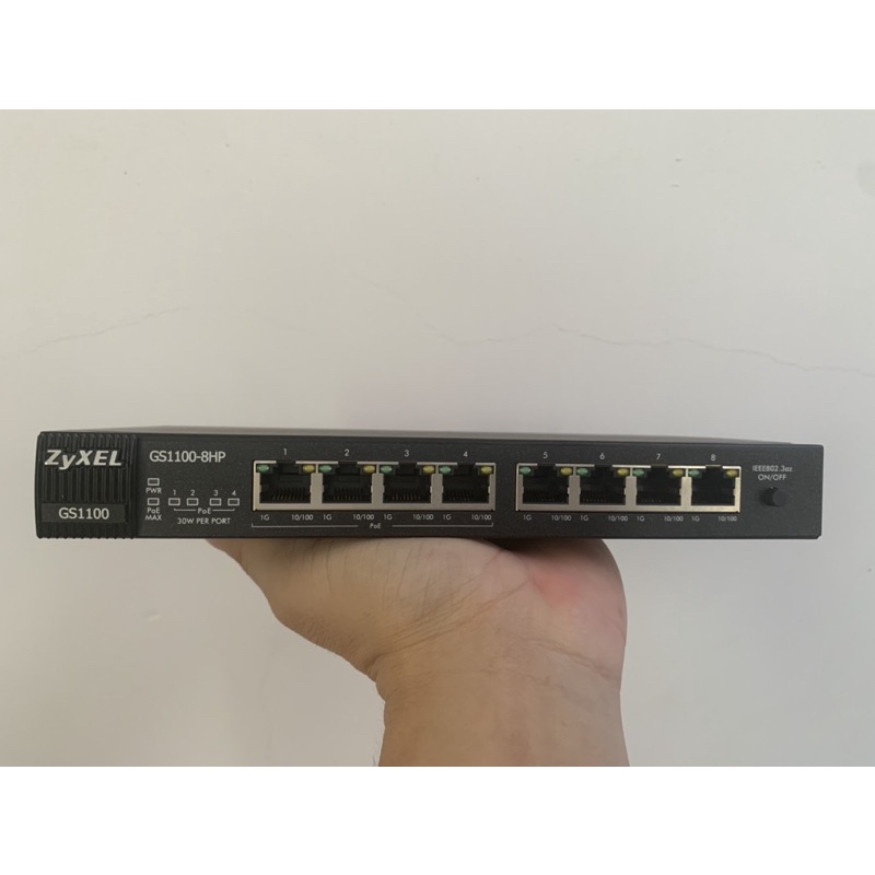 Chuyển mạch- Switch Zexel GS1100-8HP- 8 lan 1Gb, 4 port cấp nguồn POE-AT