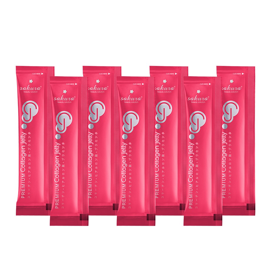 Combo 7 Thanh Thạch Collagen Dưỡng Nhan SAKURA PREMIUM COLLAGEN JELLY