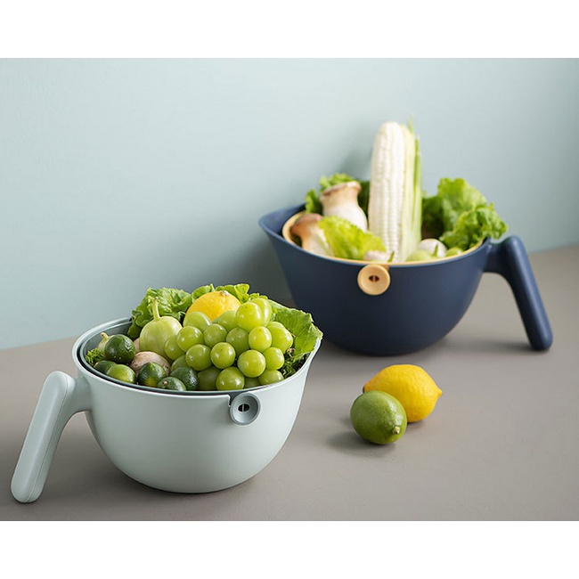 Bộ Thau Rổ, Thau Rổ XOAY 29CM Đựng Rau, Củ, Quả