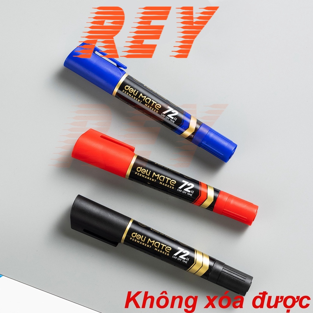 Bút lông dầu cây to 2 đầu viết thùng không bôi được Mate U72 Deli