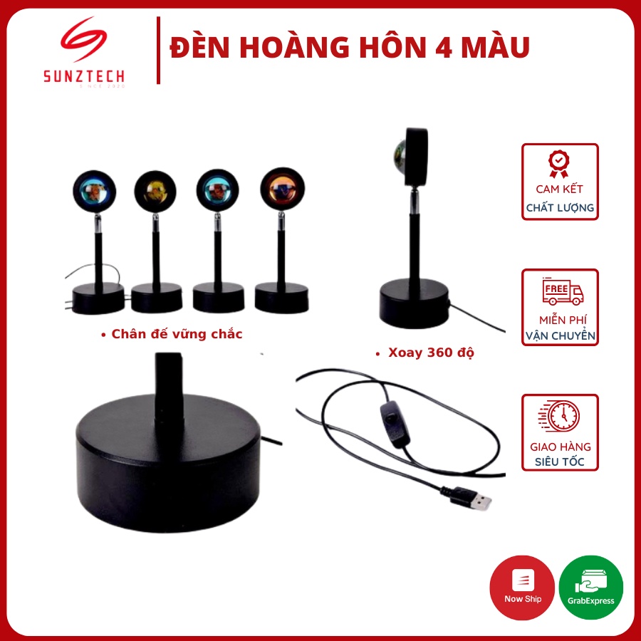 Đèn led sống ảo 𝑪𝑶́ 𝑴𝑰𝑲𝑨 𝑪𝑯𝑼𝒀𝑬̂̉𝑵 Đ𝑶̂̉𝑰 4 𝑴𝑨̀𝑼 đèn hoàng hôn hót tiktok, chụp ảnh quay video livestream quá đẹp