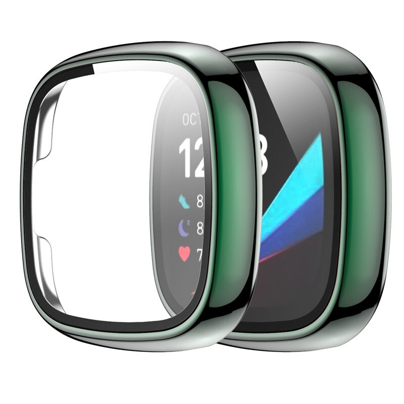 Ốp Điện Thoại Kính Cường Lực Pc Bảo Vệ Toàn Diện 360 Độ Cho Fitbit Versa 3