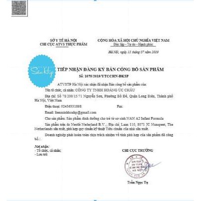 SỮA NAN A2 SỐ 1,2,3 - Hộp 800gr - NỘI ĐỊA ÚC