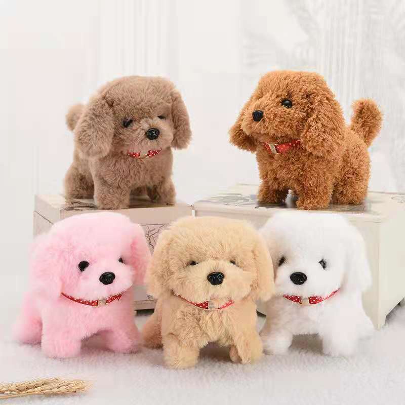 Chó Bông Bibi Biết Đi Biết Vẫy Đuôi Biết Kêu Tiếng Bibi Đồ Chơi Cực Đáng Yêu Cho Bé - BỐ KHỦNG LONG