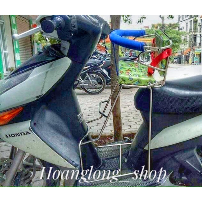 Ghế cho bé ngồi xe tay ga, ghế inox
