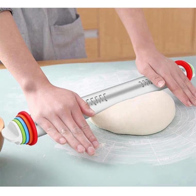 Cây lăn bột điều chỉnh độ dày bột (2-10mm)