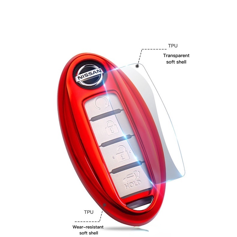 Ốp Bảo Vệ Chìa Khóa Xe Hơi Nissan Phản Quang Chất Lượng Cao