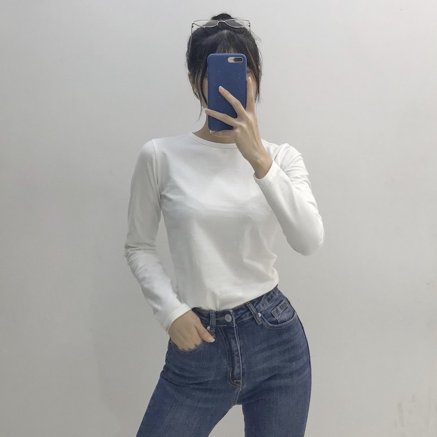 [Mã LT50 giảm 50k đơn 250k] TATICHU - Áo thun ôm tay dài - Basic Tshirt