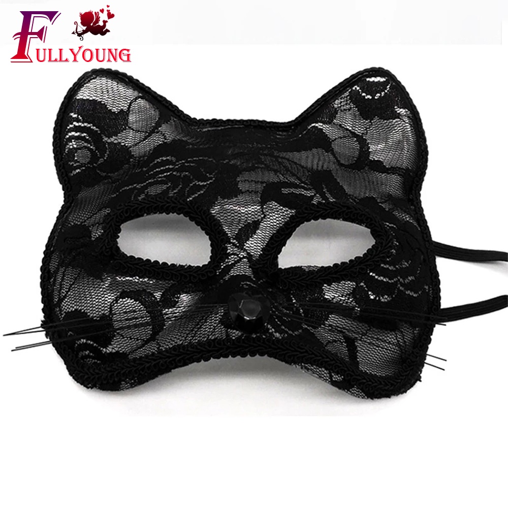 Mặt Nạ Ren Hình Cáo Gợi Cảm Hóa Trang Halloween Cho Nữ