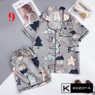Đồ ngủ nữ quần cộc áo cộc pijama kate thái cực hot hit bộ pyjama bộ pizama Kozoda M46