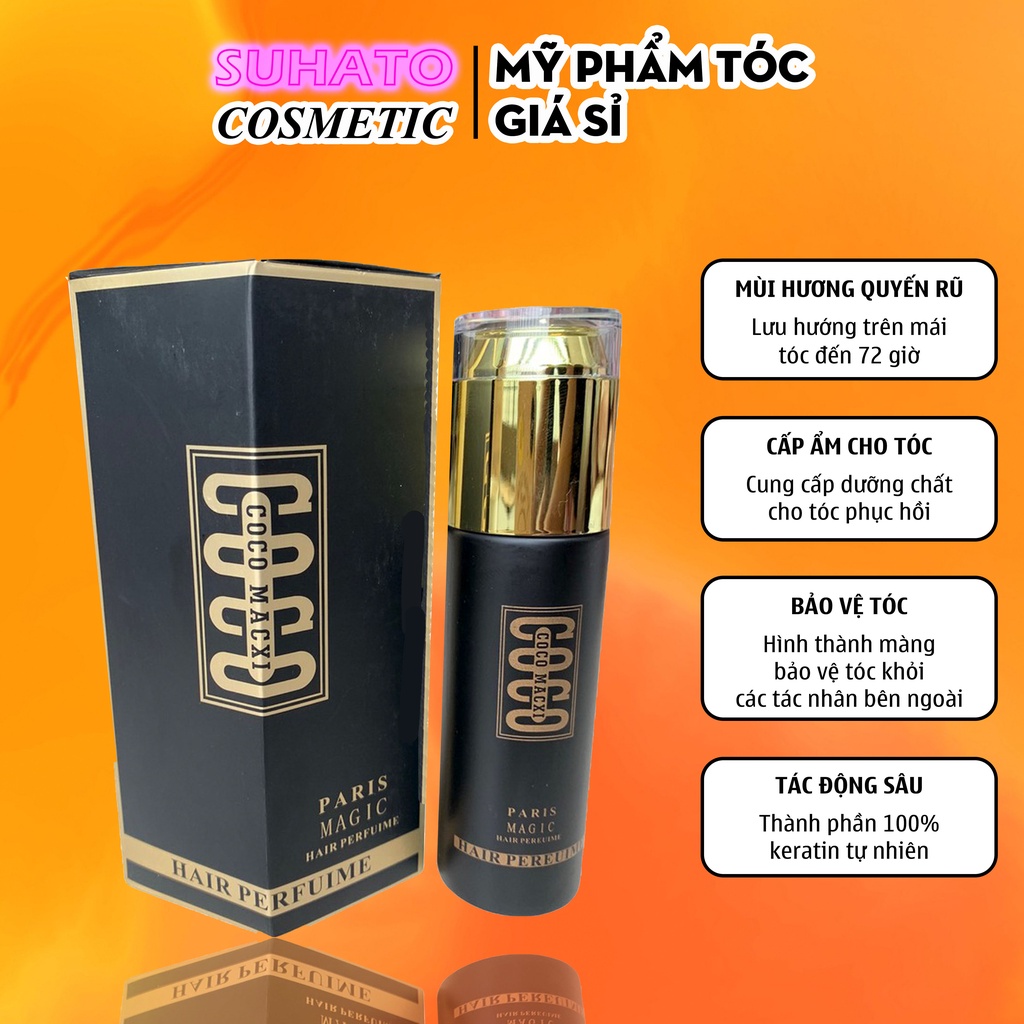 Tinh dầu dưỡng tóc hương nước hoa coco macxi HairPerfuime 60ml giúp bạn phục hồi tóc hư tổn nhanh hơn CT47