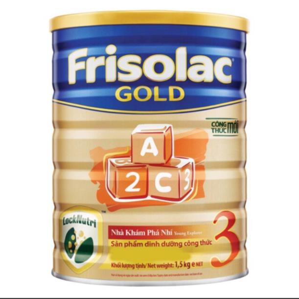 Sữa FRISOLAC GOLD 3 lon 1500g date 2022
