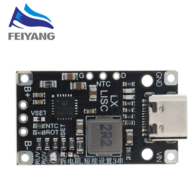 Mô Đun Tăng Áp Pin Lithium Type-C USB 2 / 3S BMS 15W 8.4V 12.6V 1.5A Kèm Phụ Kiện