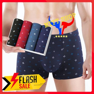 💥Thanh Lý💥Quần lót boxer nam vải quần short gợi cảm, Đồ lót nam vải thời trang xuất khẩu giá rẻ QLN003