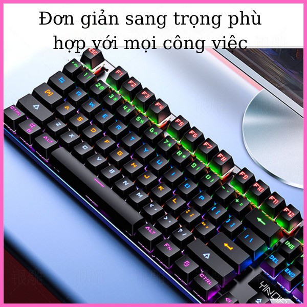 Bàn Phím Cơ Gaming Phím Blue Switch Thế Hệ Cơ New 2022, Phù Hợp Chơi Game Và Làm Việc Văng Phòng