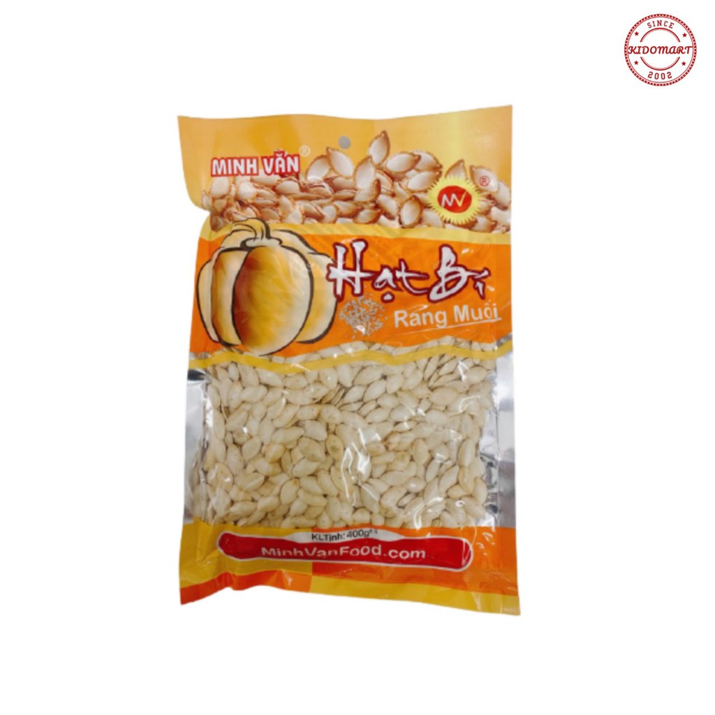 Hạt Bí Rang Muối Minh Văn Gói 400gr