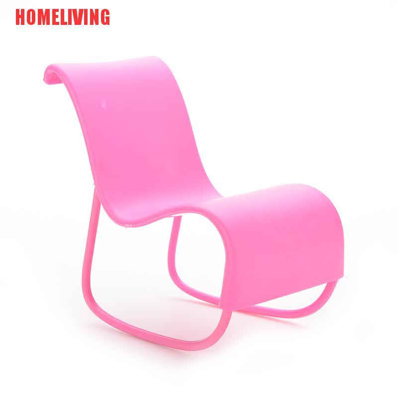 1 Ghế Bập Bênh Màu Hồng Cho Búp Bê Barbie
