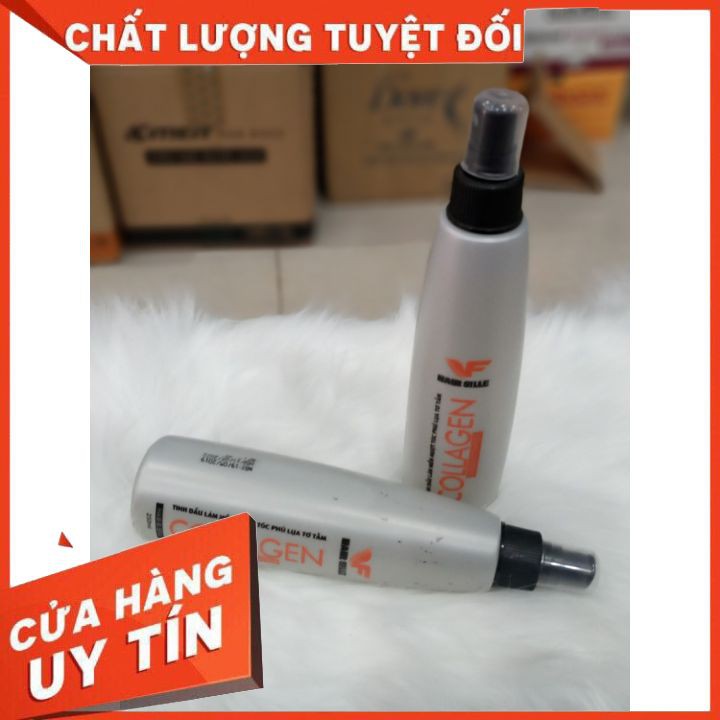 🍔FREESHIP🍔 Tinh dầu đạm xịt bóng làm mềm mượt tóc phủ lụa tơ tằm collagen TVF 250ml ( chai màu xám )