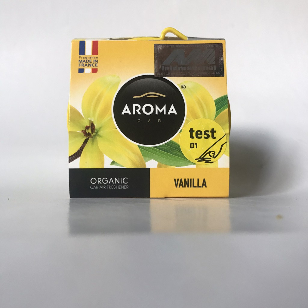 Hương Vanilla - Sáp Thơm Ô Tô Cao Cấp Aroma Organic 40g Của Pháp