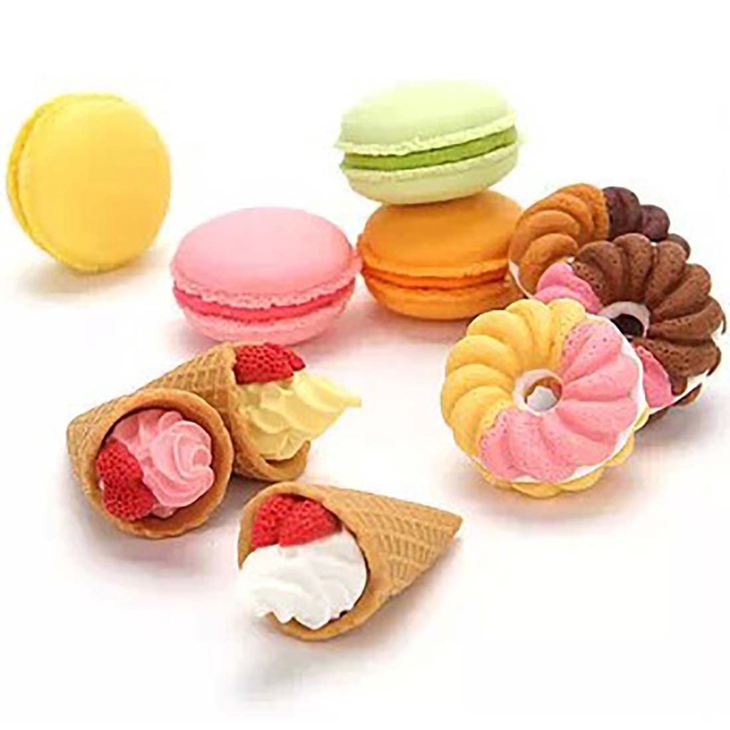 Cục tẩy thiết kế hình bánh tráng miệng dễ thương tiện dụng