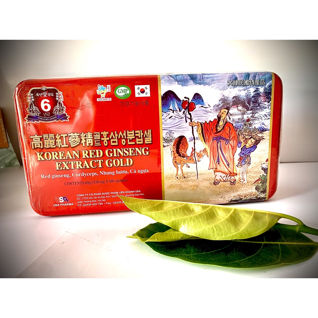 Viên bổ KOREAN RED GINSENG :giúp bồi bổ cơ thể ,ăn ngủ ngon, cho người suy nhược cơ thể