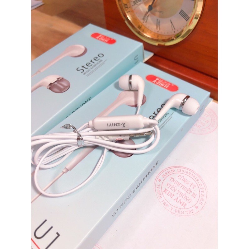 Tai nghe điện thoại XZHIYI U1 Chính hãng -Đa năng không kén máy-có mic và điều chỉnh âm lượng