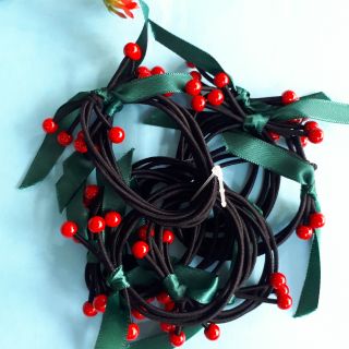 Buộc tóc cherry 6 hạt nhỏ xinh