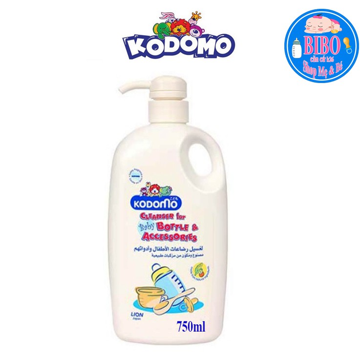 Combo Nước Rửa Bình Sữa Kodomo Rửa Rau Củ Và Phụ Kiện, An Toàn Cho Bé 700Ml Dạng Túi và Chai 750ml