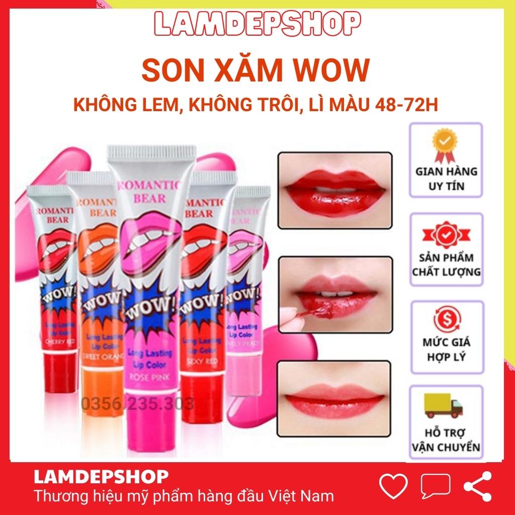 Son Xăm WOW Hàn Quốc Dạng Lột Lâu Trôi Chống Nước - LamdepShop