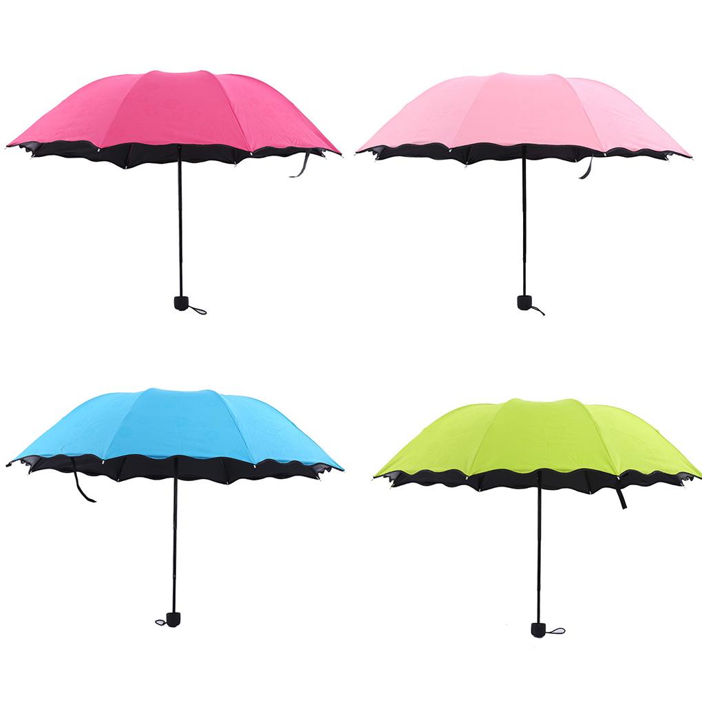 Dù Chống Nắng / Tia UV / Mưa / Gió Hình Vòm Hoa Có Thể Gấp Gọn