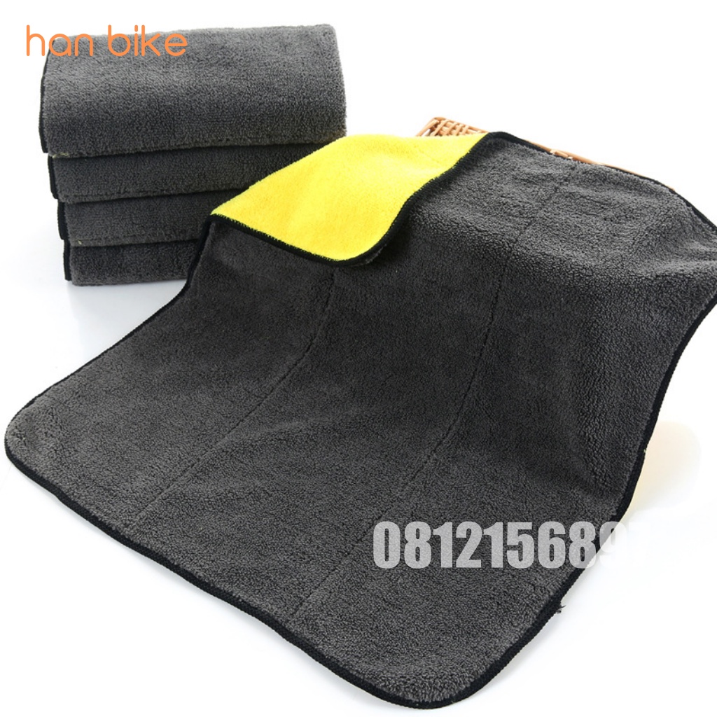 Khăn lau ô tô 3M chuyên dụng chất vải Microfiber màu vàng 2 lớp cao cấp siêu mịn siêu sạch siêu thấm hút