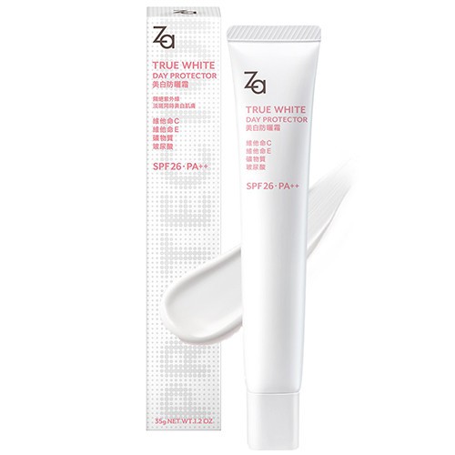 [MẪU MỚI] KEM LÓT CHỐNG NẮNG DÀNH CHO DA THƯỜNG VÀ DA KHÔ Za TRUE WHITE DAY PROTECTOR SPF 26 PA++ 35g