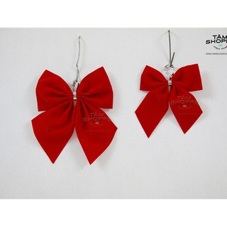 Nơ đỏ nhung trang trí số 07 (bịch 8 -10 cái) TAN