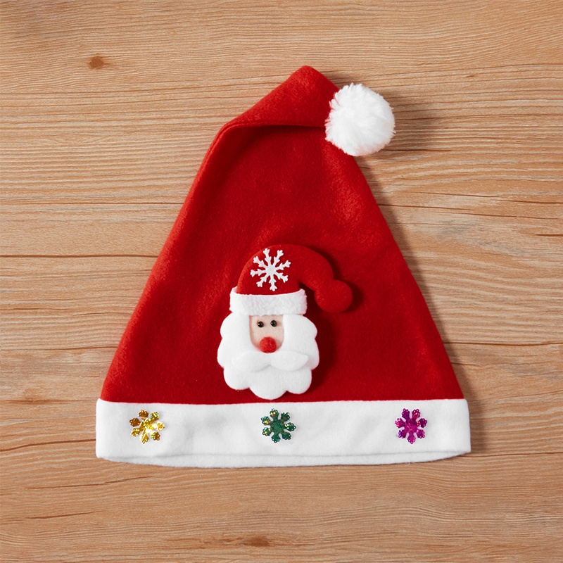 Mũ cho trẻ em Cap Cô gái Giáng sinh Quà tặng cậu bé Santa Claus Hats Snowman Deer Caps Cute Thời trang năm mới AKKU
