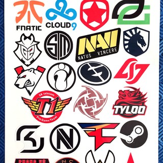 Lịch sử giá Bộ 23 sticker logo team game fnatic cloud 9 navi - khổ ...