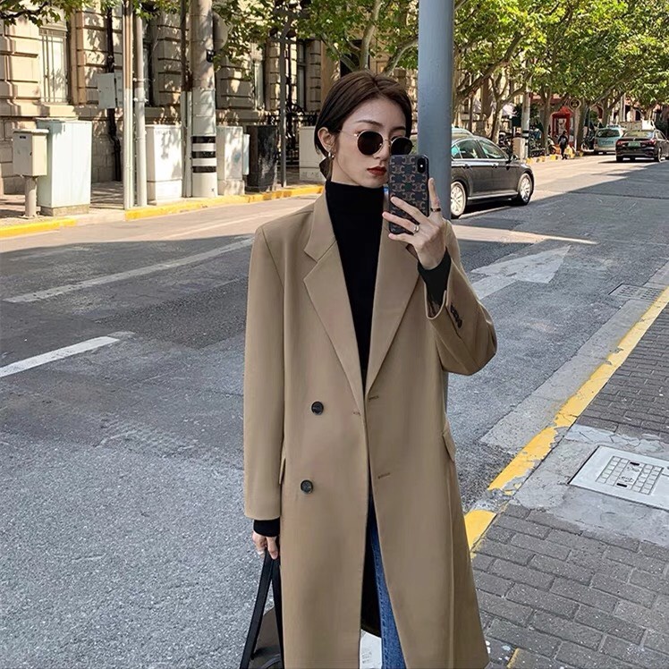 Áo blazer dài size L Hàn quốc