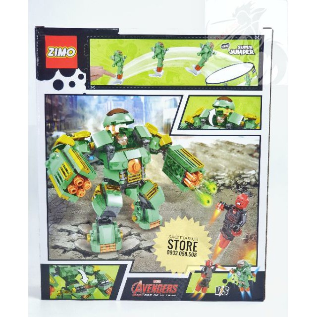 Lego Zimo ZM2010 Lắp Ráp SuperHeroes Ironman MK46