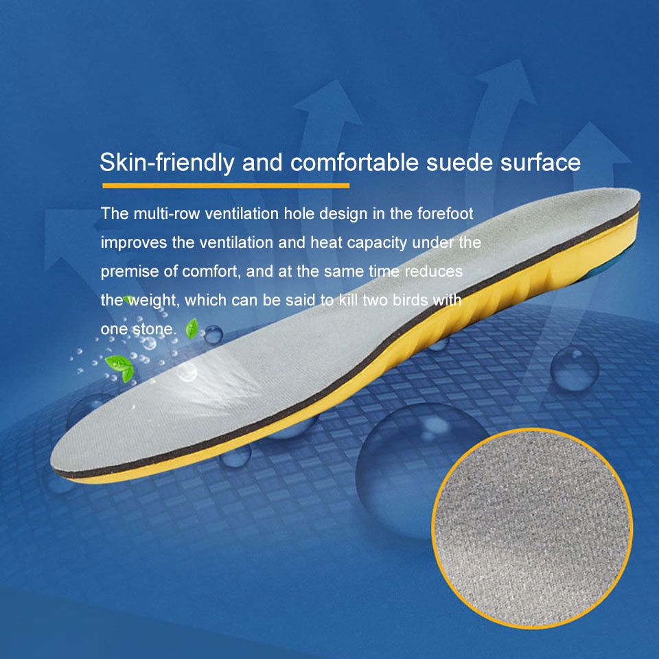 Miếng Lót Giày Bằng Cao Su Non Thoáng Khí Khử Mùi Cho Nam Nữ