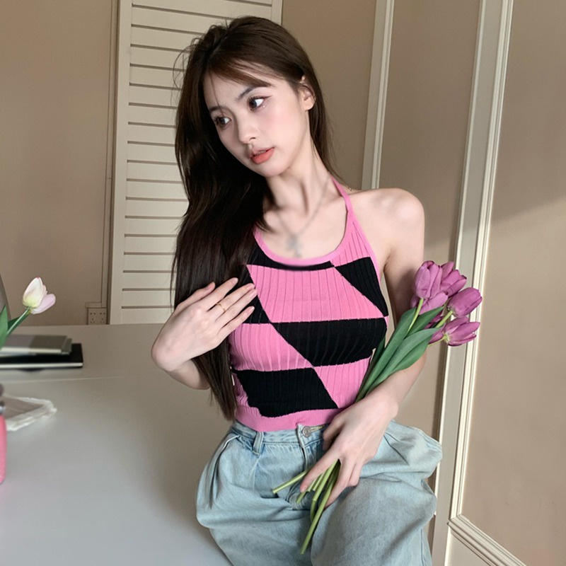 Áo Tank Top Dệt Kim Sát Nách Phong Cách Hàn Quốc