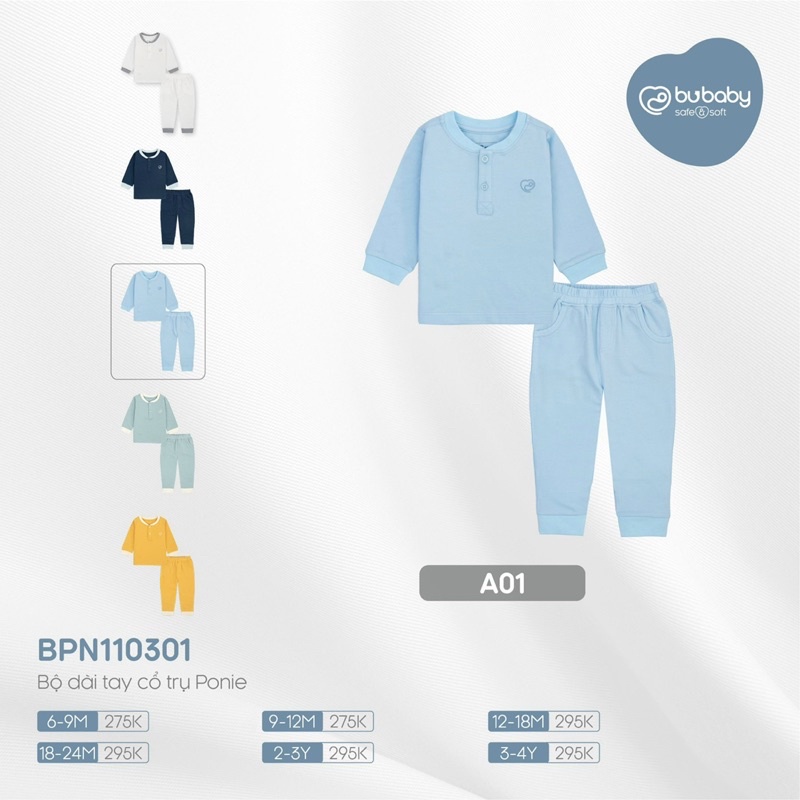 BU baby - Bộ dài tay Bu Ponie cho bé