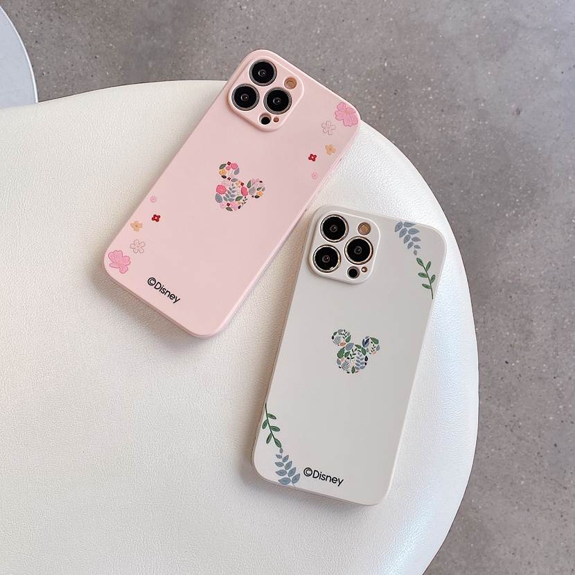 Ốp Điện Thoại Silicon Dẻo Họa Tiết Hoạt Hình Mickey Minnie Cho iPhone 13 12 11 Pro Max X XR XS Max 8 7 Plus SE 2020