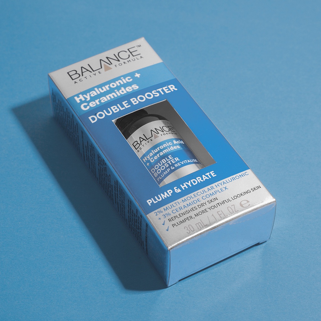 Serum cấp ẩm chuyên sâu Balance Active Hyaluronic &amp; Ceramides Double Booster 30ML