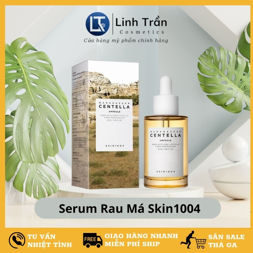 Serum rau má Centella Skin 1004, tinh chất giảm mụn cấp ẩm làm sáng và phục hồi da chính hãng
