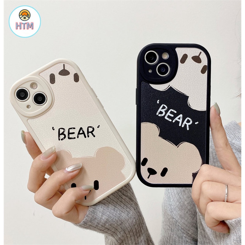 Ốp Điện Thoại TPU Mềm Chống Sốc In Hình Gấu Hoạt Hình Cho IPhone 14 13 12 Pro Max 11 14 Pro XS Max X XR 7 8 Plus