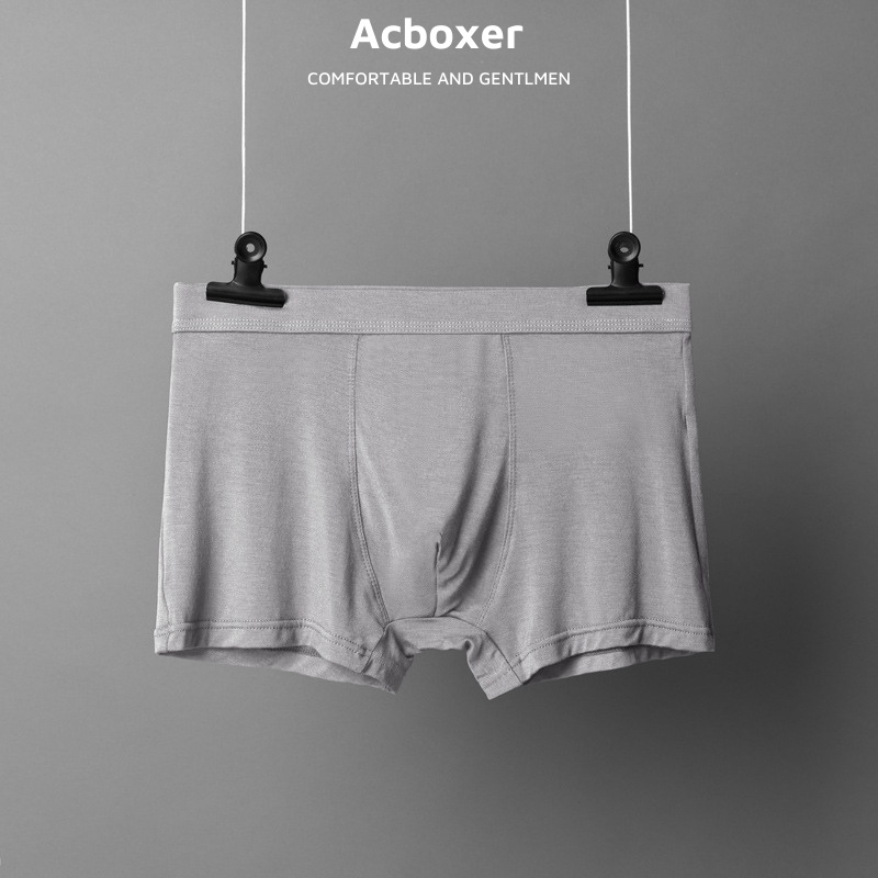 Quần sịp đùi nam, quần lót boxer vải sợi tre an toàn thân thiện ACX09