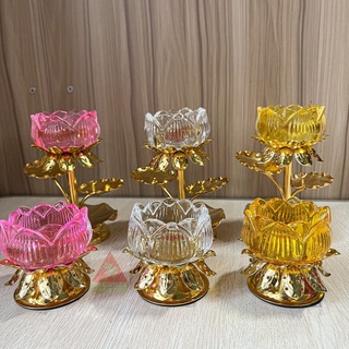 Chân Tealight Lưu Ly Sen
