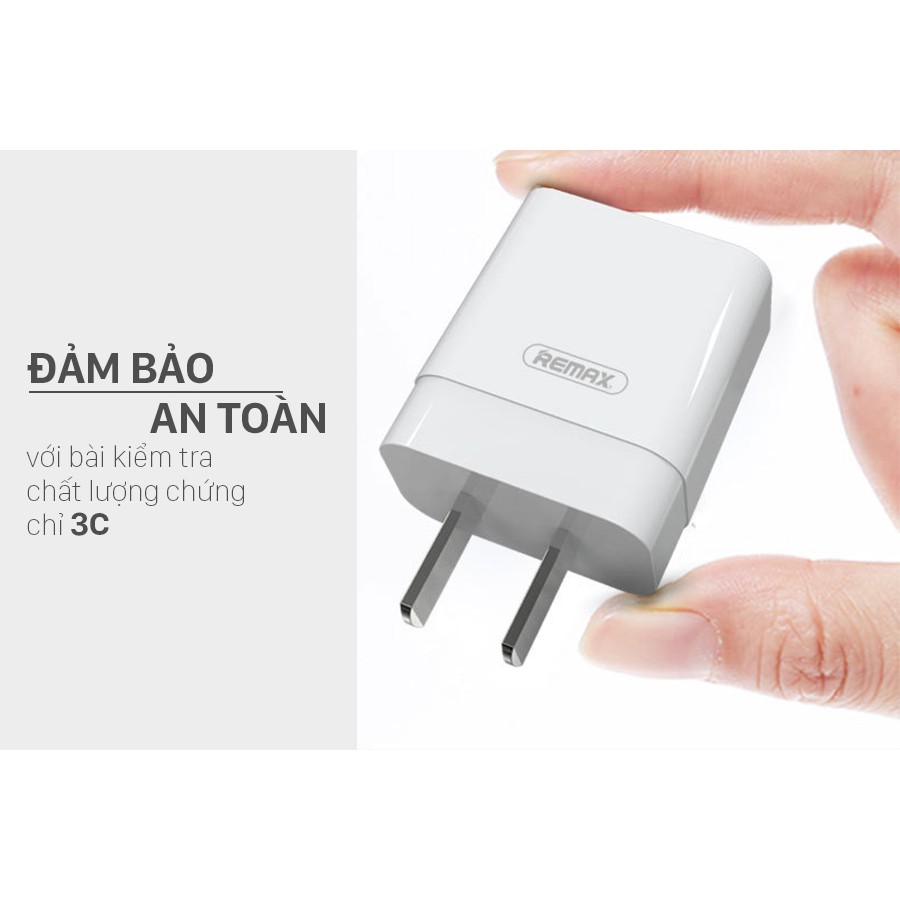 CỦ SẠC REMAX RP-U112 1 CỔNG USB - Hỗ Trợ Sạc iPhone/Android 5V/1A