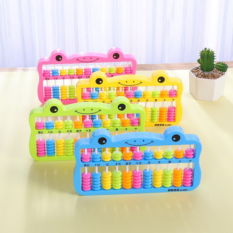 Bàn tính gẩy soroban thiết kế toán học tư duy cho bé nhiều hình cute